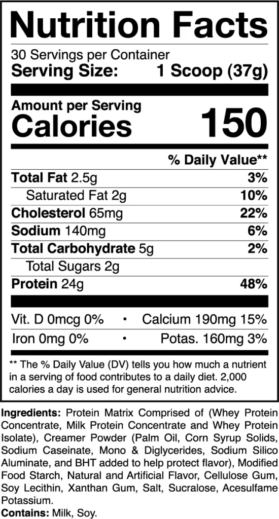 1st Phorm Level-1 VANILLA ICE CREAM