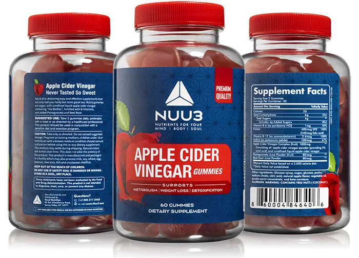 Nuu3 Apple Cider Vinegar Gummies