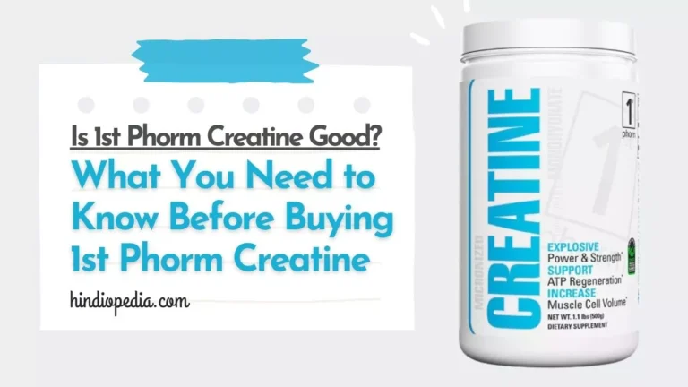 Is 1st Phorm Creatine Good