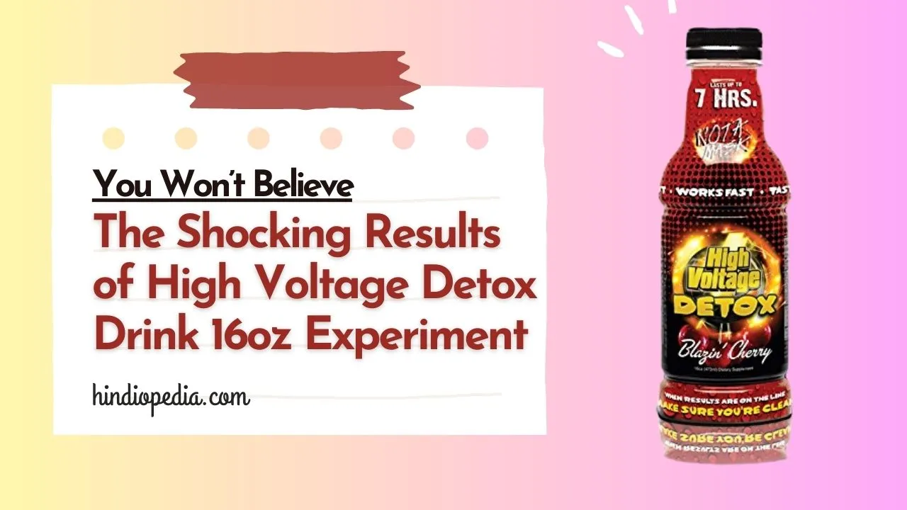  High Voltage Detox Drink 16oz Blazin' Cherry : Health &  Household